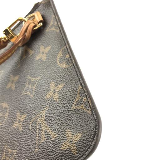 louis vuitton neverfull pochette monogram brown